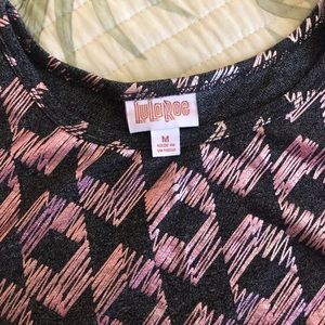 M LuLaRoe pink and black dress